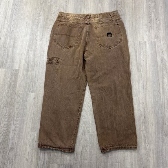 Vintage Marithe Francois Girbaud Jeans Men's 42M (Fits 42x29) Brown Baggy 90s - Picture 10 of 13